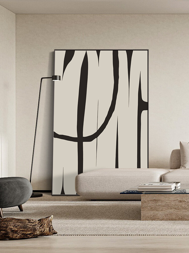 Zebra New Home Silent Style Living Room Sofa Background Wall Decorative Painting Black and White Abstract Hallway Hanging Painting Minimalist Mural Harga  588 Ringgit*Penghantaran Percuma
