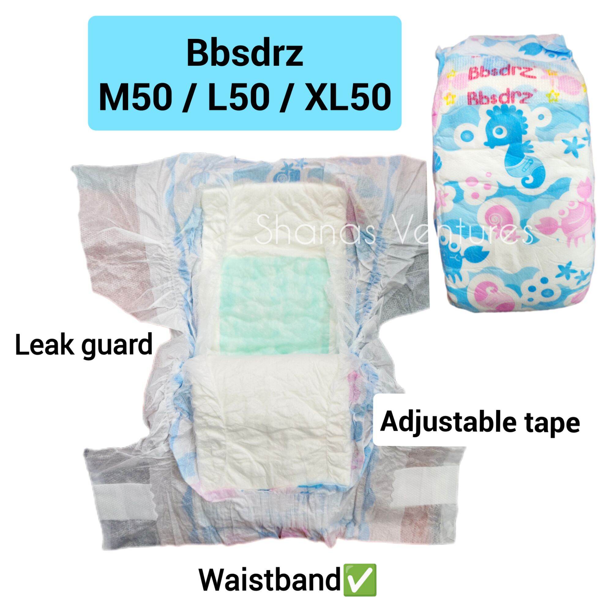 Baby Diaper TAPE NB/S/M/L/XL/XXL