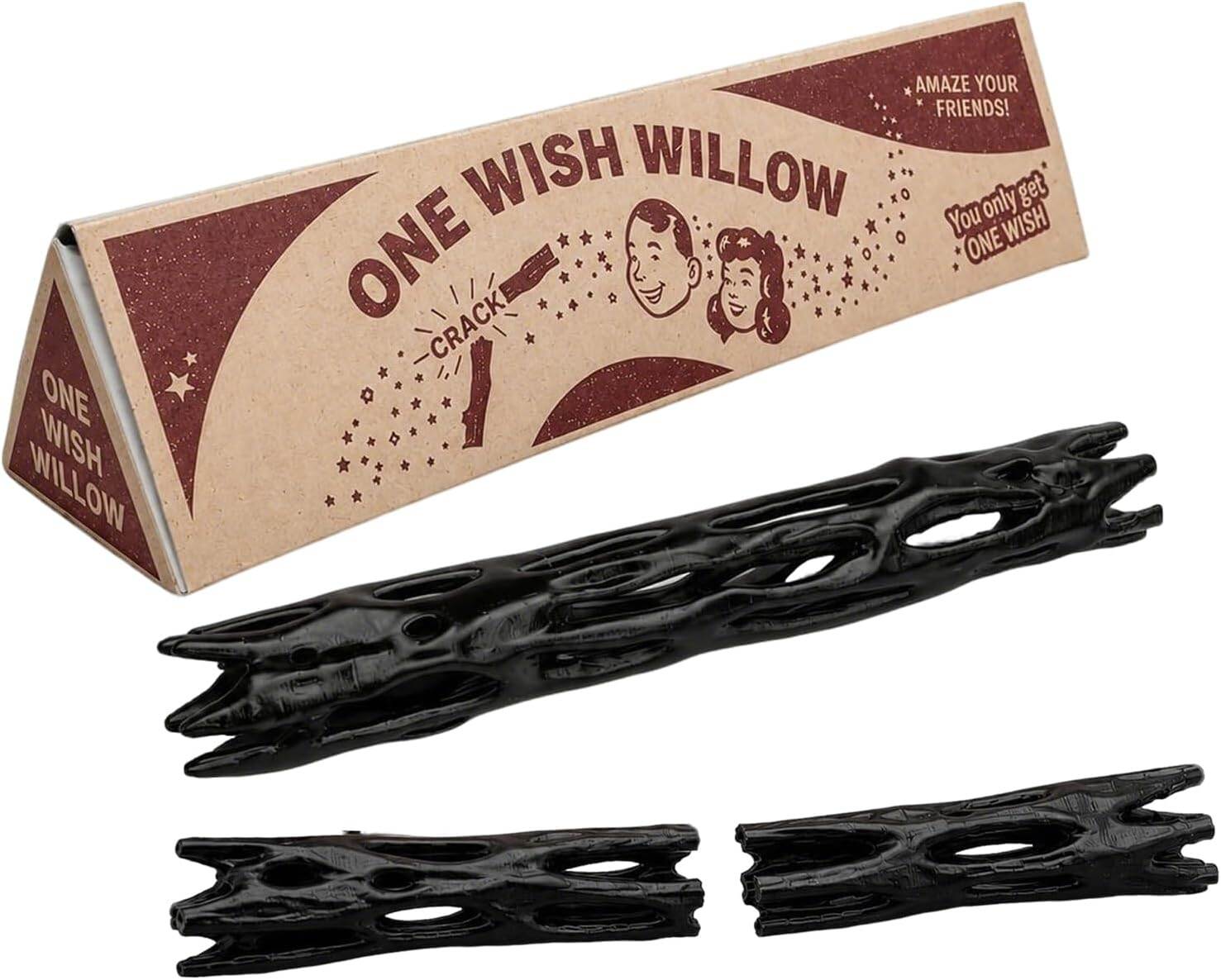 1Pcs Wish Willow Stick with Box 3D Printed Wishing Willow Wish-Making Snap Stick Breakable Magic Lucky Charm for Spiritual