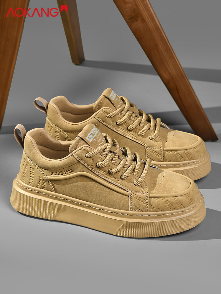 AOKANG | Versatile Elevated Soft Bottom Leather Shoes Harga  223 Ringgit*Penghantaran Percuma