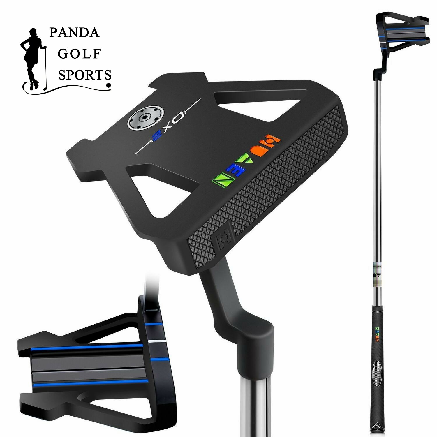 Enhua Dx2 Golf Putter 3 dòng mục tiêu tay phải Putter 34.5 inch trục Putter thanh thép