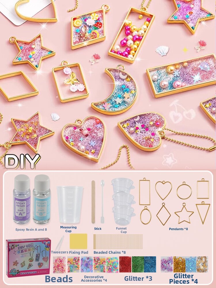 Childrens DIY Crystal Resin Kit Girls