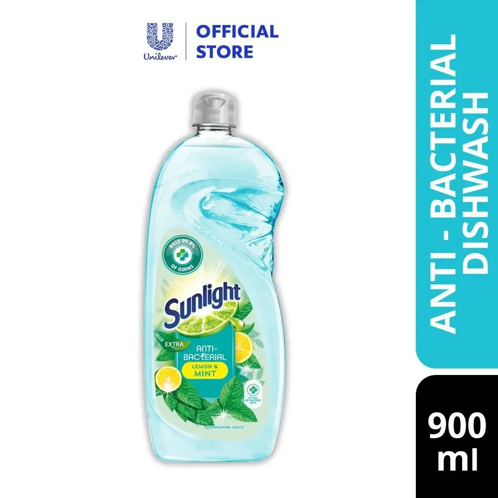 Sunlight Dishwash Liquid Anti Bacterial 900ml READY STOCK