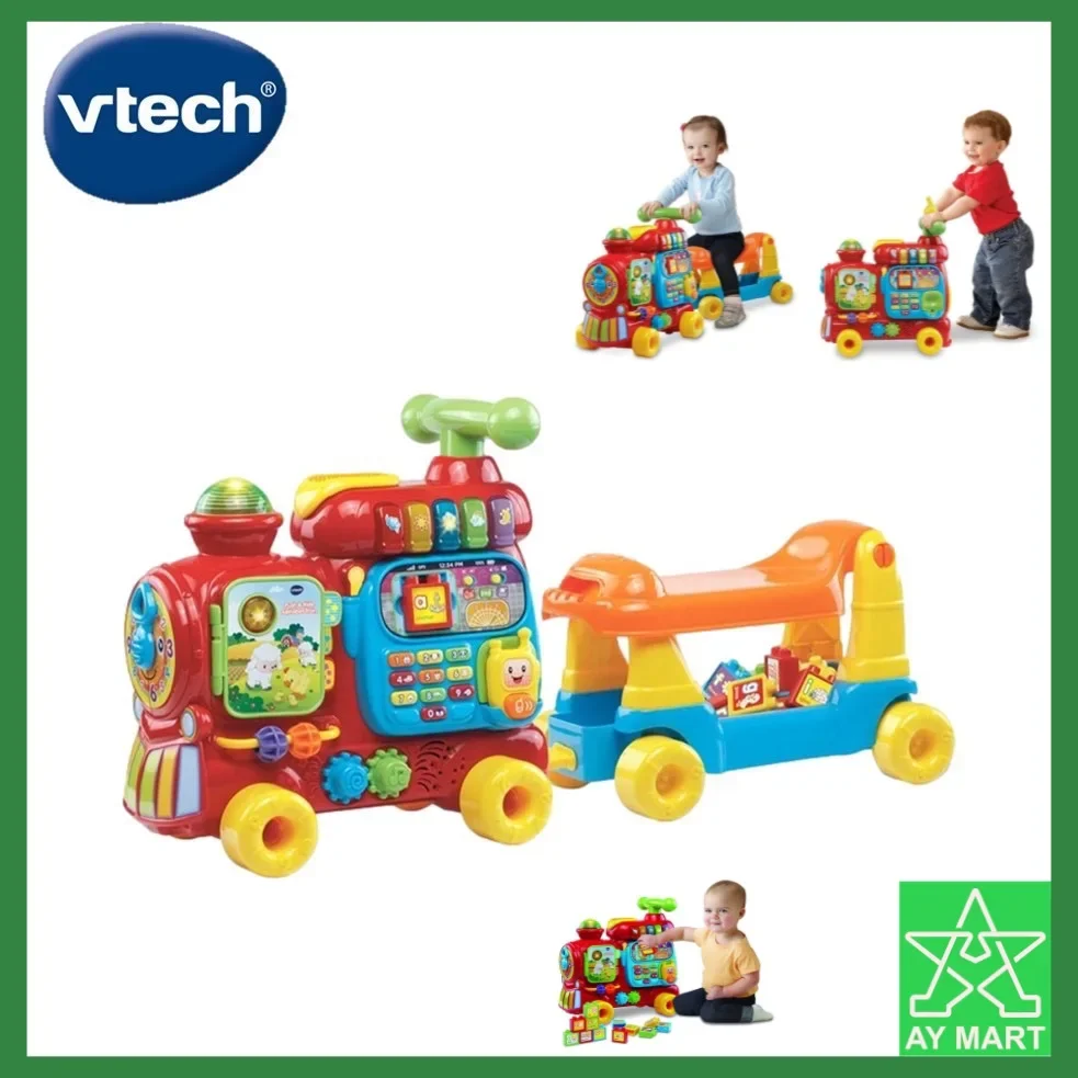VTech 4 in 1 Sit to Stand Ultimate Alphabet Train Ride on Car & Learning Walker Education Toys New Version