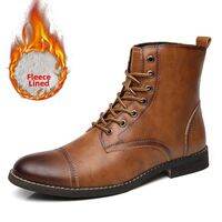 NUDANLAI | Winter Warm British Vintage Motorcycle Boots