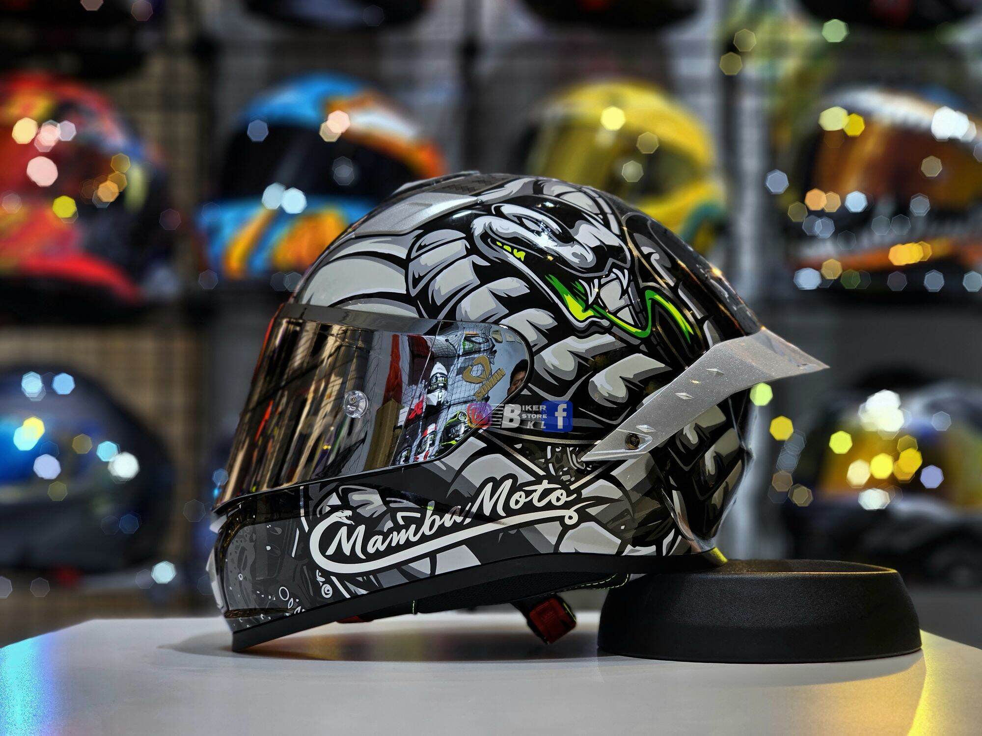 Original Soman F1 Mamba Full Face Helmet Large Medium Xl Xxl Small