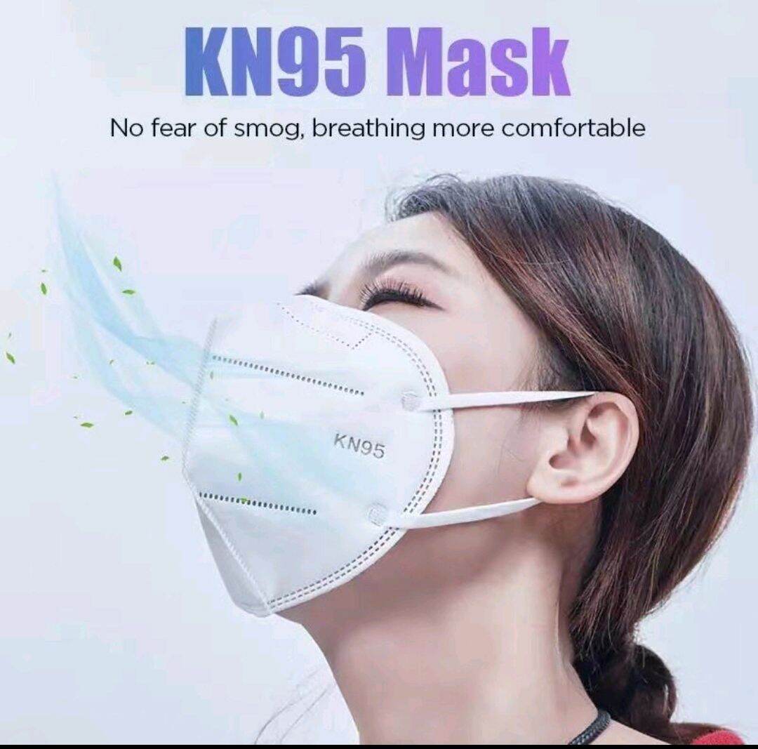 (Ready Stock LOGO)KN95 MASK 5 LAYERS PROTECTION KN95 FACE MASK Lazada
