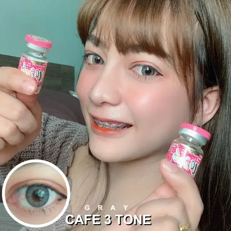 Cafe3Tone Gray 14mm Korean Wink Contact Lens