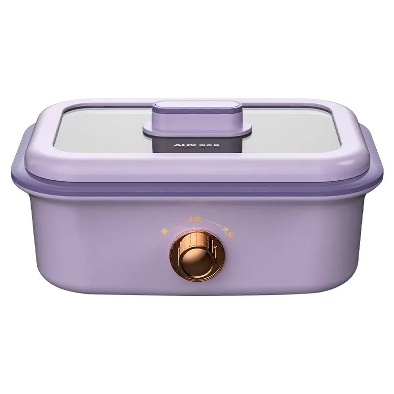 AUX Mini Integrated Electric Cooking Pot Multi-Function Small Home Steaming Stir-Frying Fried Food Student Dormitory Electric Pot. 