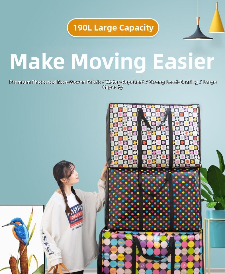 Heavy Duty Large Capacity Storage Bag For Clothes And Quilts_voghion.com