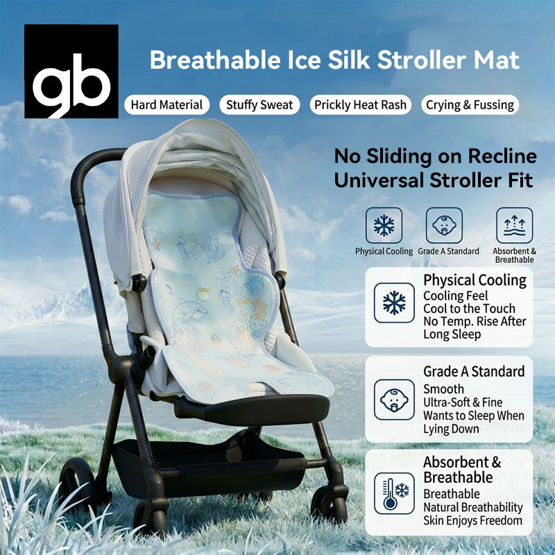 gb 72cm x 40cm Summer Stroller Cooling Mat for Baby Strollers - Breathable Ice Silk Pad for Children ราคา 329 บาท*ส่งฟรี