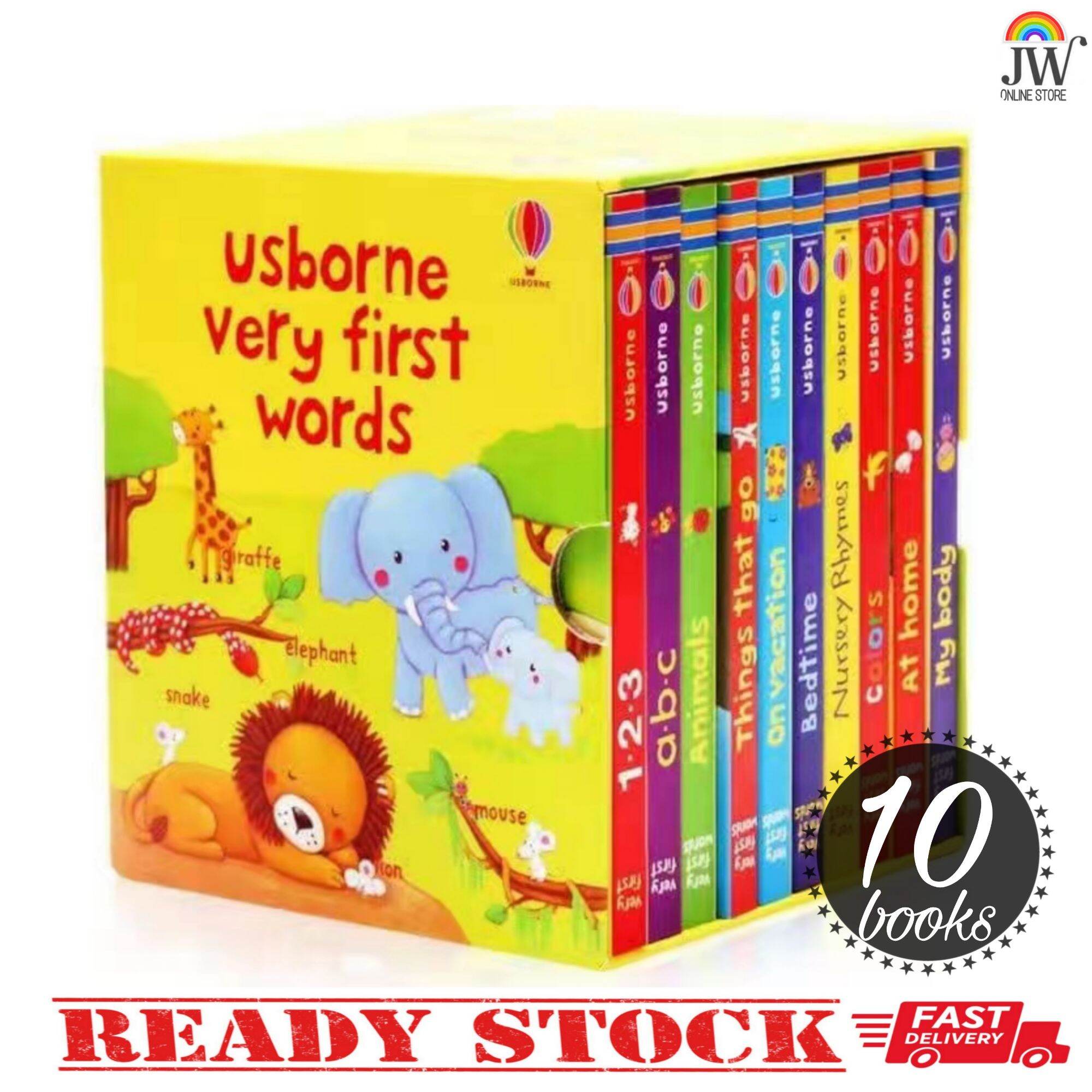 10 books) Usborne Very First Words English Boardbooks for kids 10