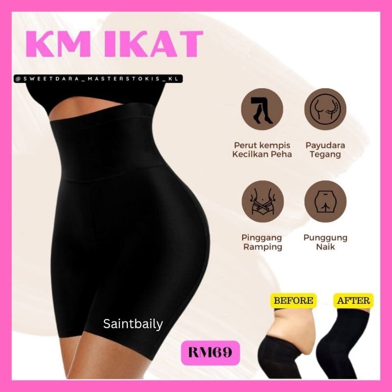 (Ready Stock) KM IKAT By Kak KM Original Slimming Girdle Slim Postnatal ...