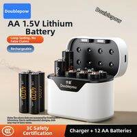Doublepow | Rechargeable Constant Voltage High Capacity Lithium Battery 1.5V