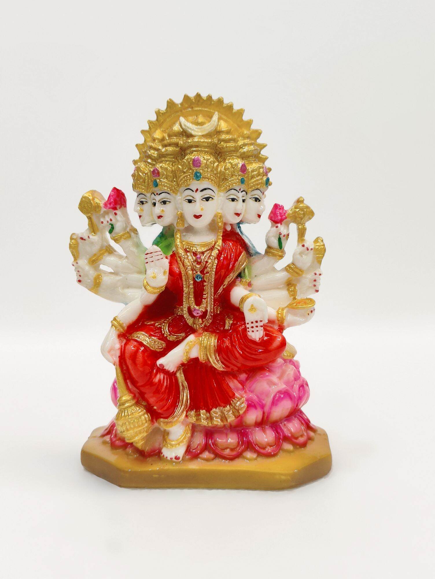 Gayatri MATA Murti Home Pooja Temple Marble MATA Rani Murti Gaytri MATA ...