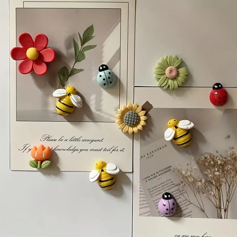 10pcs Adorable Refrigerator Magnets - Durable & Strong Hold for Kitchen Office & More - Versatile Home Decor Mothers Day Gift