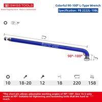 PB Swiss Tools | Rainbow Colored Extended Hard Ball End Hex Wrench
