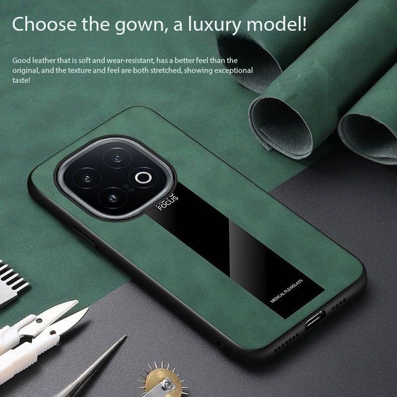 Ốp lưng Vivo iqoo Z10 Turbo Ốp sợi carbon sang trọng da thật cho iqoo Z10 Turbo Vivo iqoo 13 iqoo 12