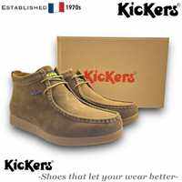 Men’s Exclusive Kickers Casual Formal Leather Midcut Loafer Boor Shoes Kasut Raya Legend Lelaki Kulit Kickers