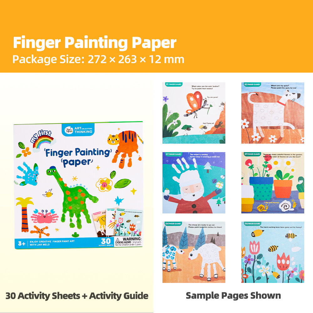 Jar Melo Finger Paint Washable Non-Toxic DIY Craft Parent-Child Educational Gift for Toddlers Kids