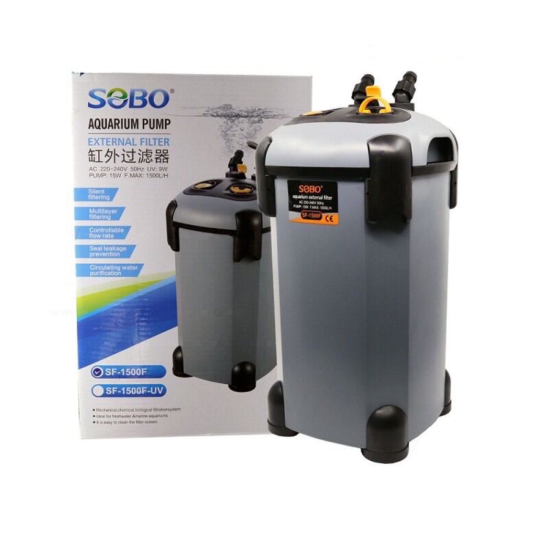 SOBO SF1500F Aquarium External Canister Filter 松宝鱼缸外置过滤桶 Lazada