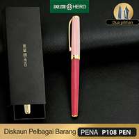HERO Hero P108 Fountain Pen Gift Box Set Luxury Business Office Writing Gift for Teacher Boss Colleague Student Fine Nib Smooth Calligraphy Pen with Refillable Ink Cartridges Authentic Hero Quality Express Shipping
