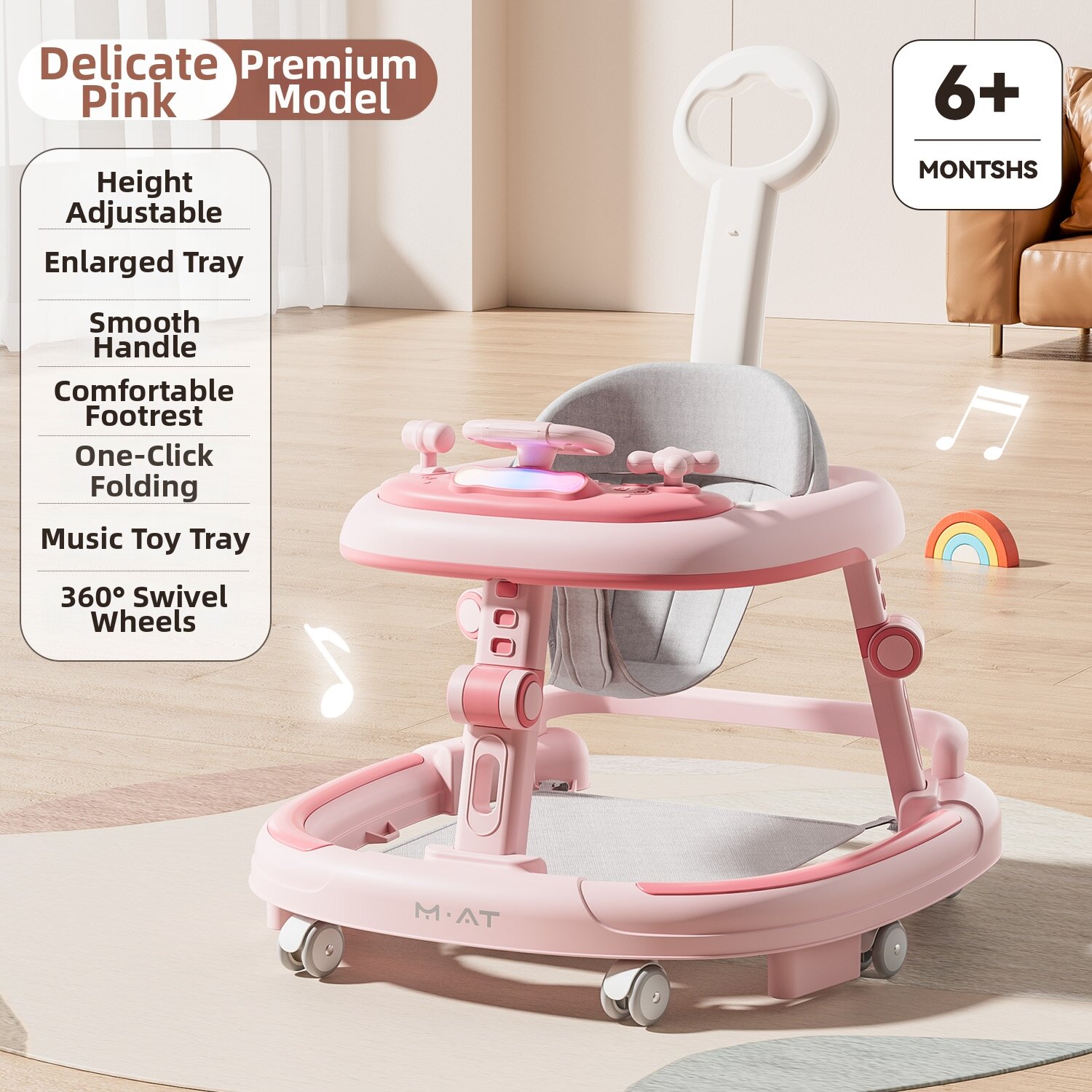 KIUMO | Anti-O Type Leg Anti-Tip Multi-Function Walker