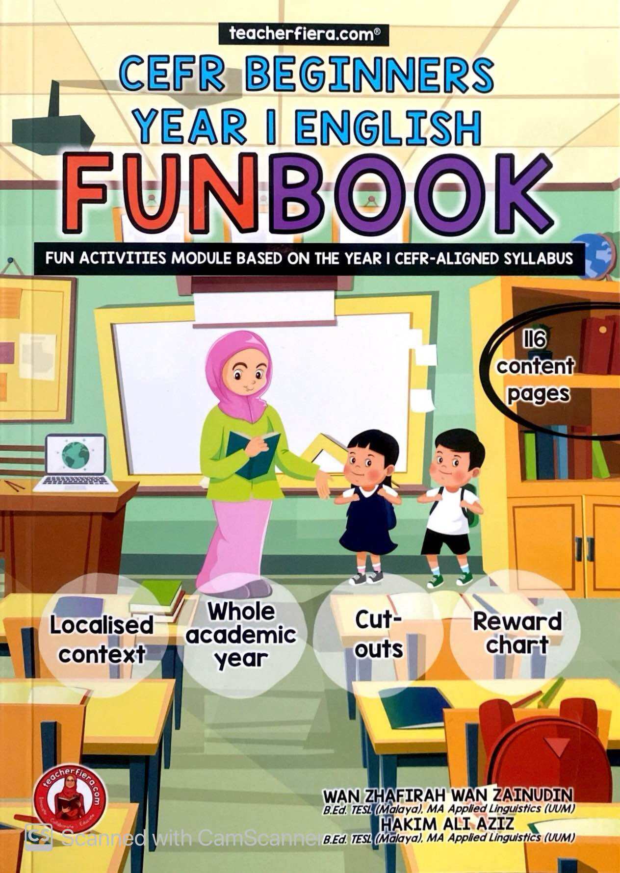 TEACHERFIERA CEFR BEGINNERS YEAR 1,2,3,4,5&6 ENGLISH FUNBOOK. 