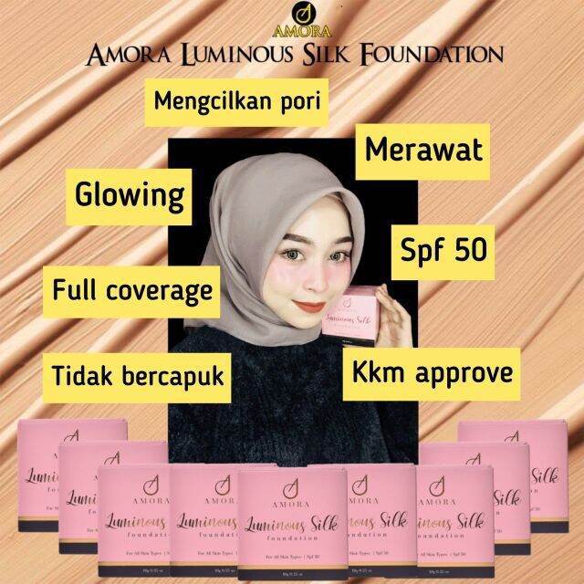 amora luminous silk foundation kkm