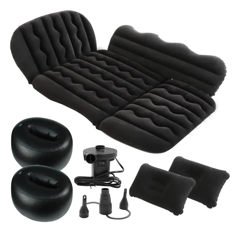 Inflatable Car Travel Bed Bymacar Outdoor Mattress Universal for Sedan SUV Cars Seat And Lie on Versatile Portable Sleeping Mat. 