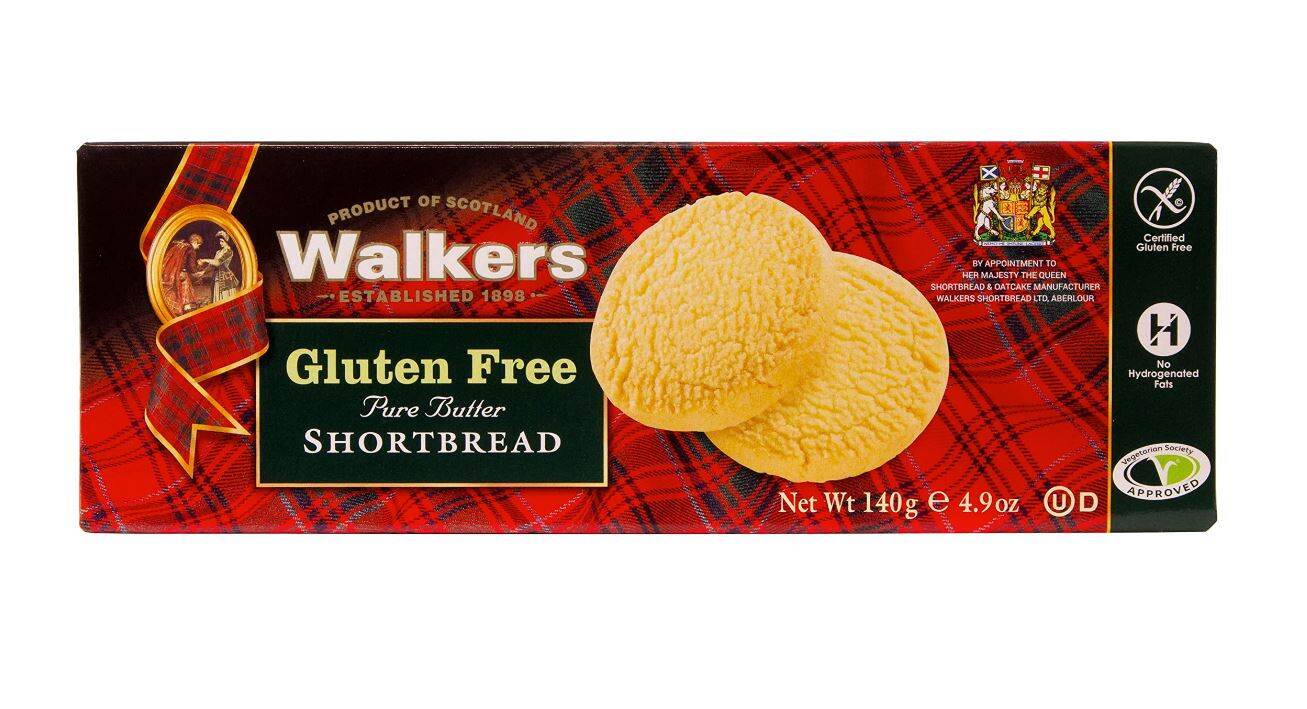WALKERS Gluten Free Pure Butter Shortbread 140g Lazada