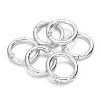 St.kunkka 2/5Pcs 18-25mm ห่วงกลมแแบบสปริง หัวเข็มขัดพวงกุญแจโลหะผสมสังกะสีสําหรับทํากระเป๋า