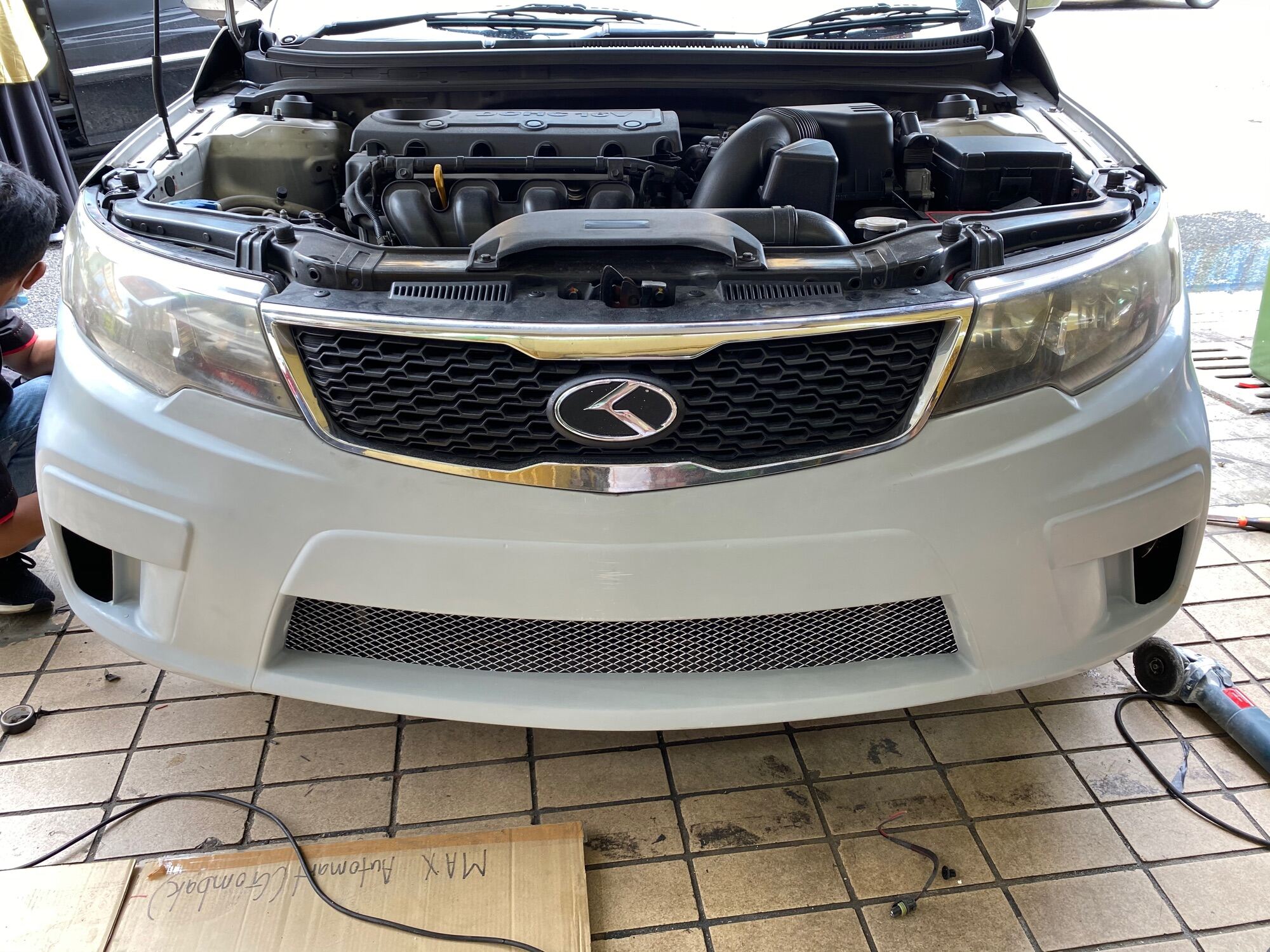 kia forte front bumper