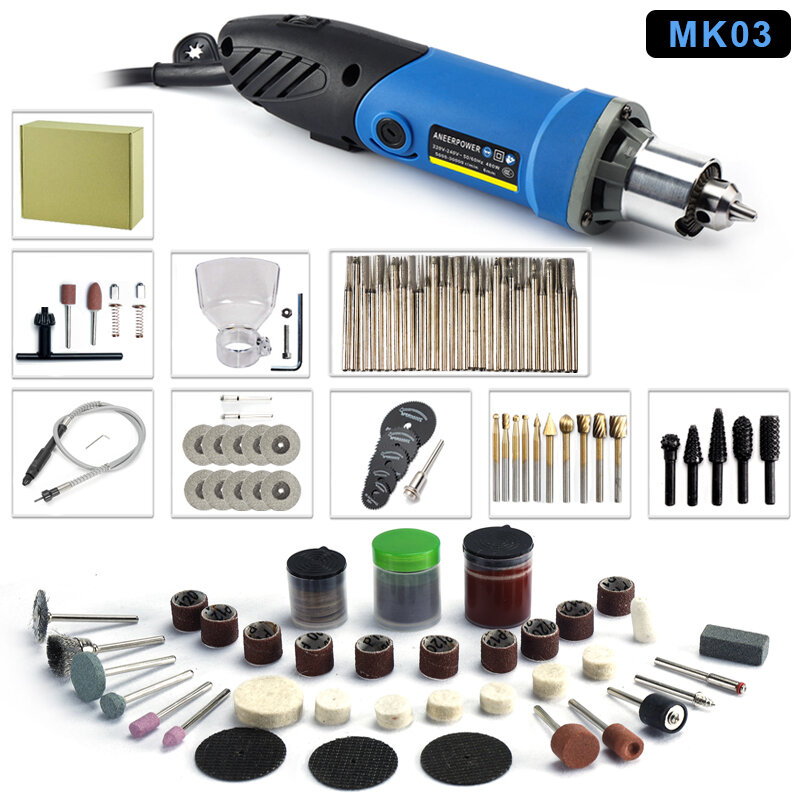 480W Mini Electric Drill Variable Speed Dremel Engraving Polishing ...