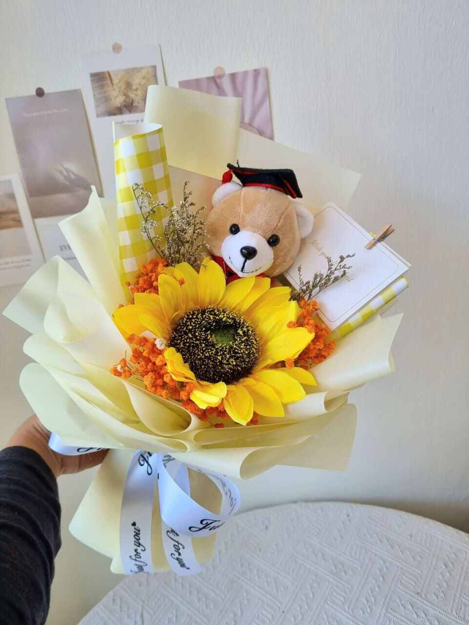 🔥JB Ready Stock🔥 Graduation soap flower bouquet / Graduation Bear