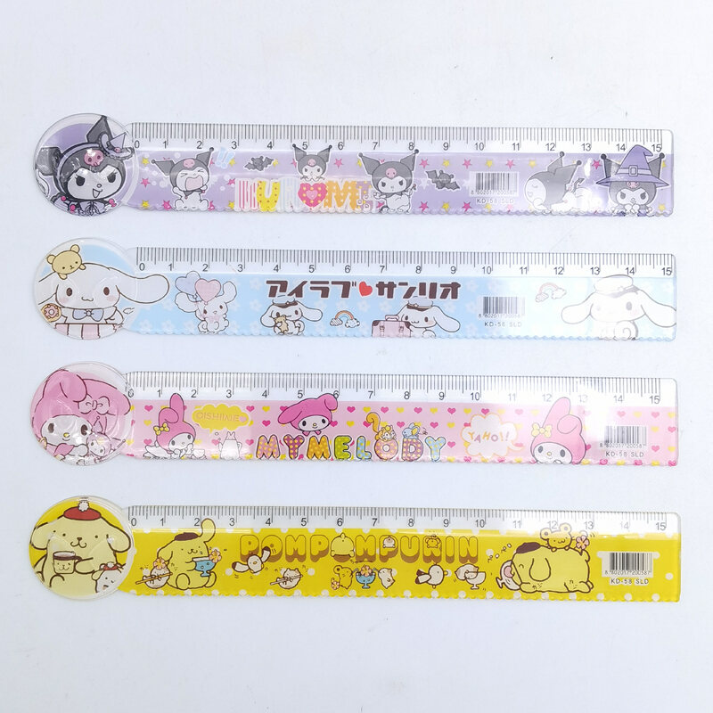 Sanrio Transparent Ruler Ins Cartoon Cute Cinnamoroll Babycinnamoroll ...