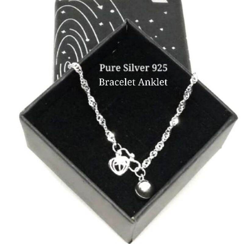 silver necklace 925 original rantai tangan wanita bracelet for