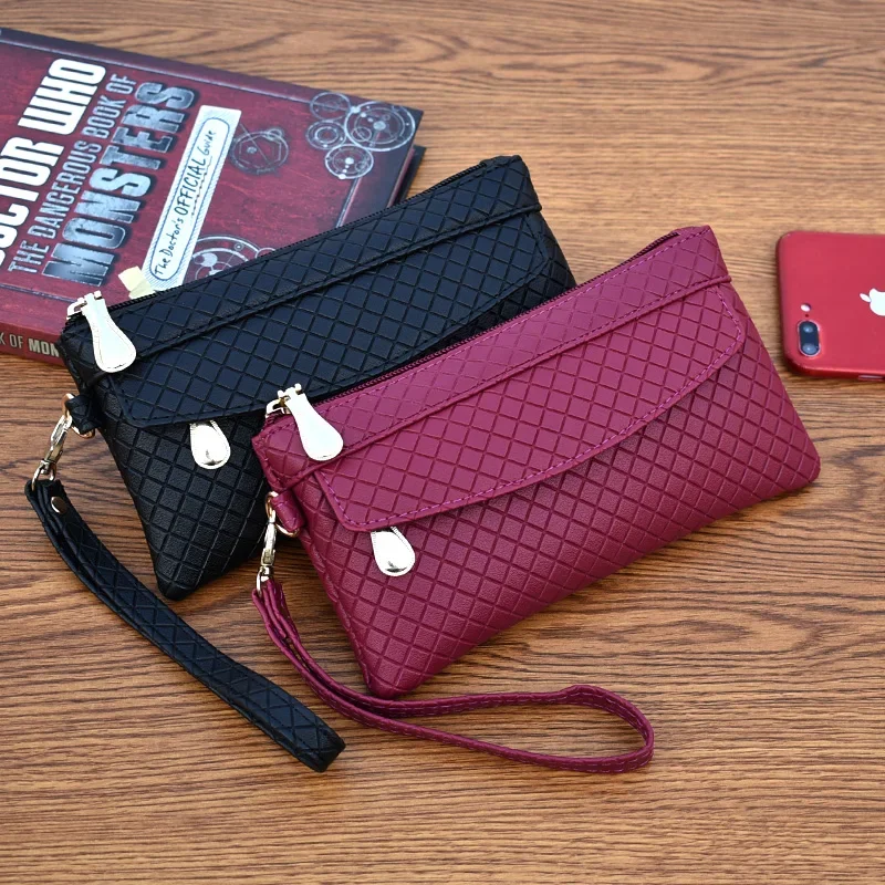 2020 New Style WOMEN'S Wallet Korean Style Clutch very fashionable Simple Mobile Phone Bag Elegant Pattern Purse Bag