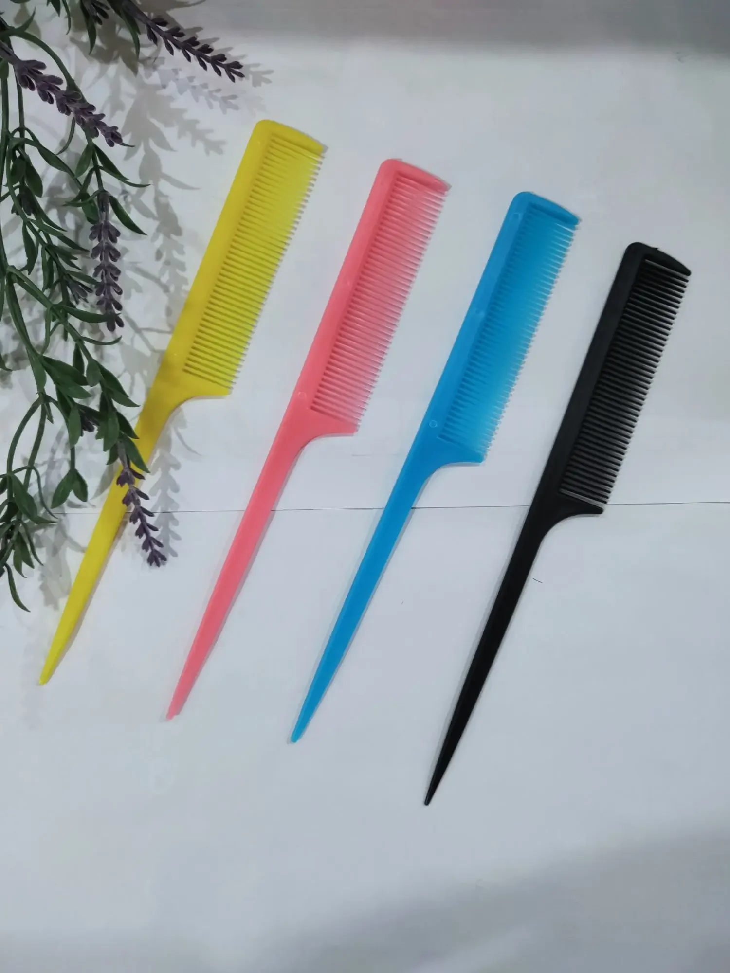 colourful hair comb styling comb flat（1pcs）