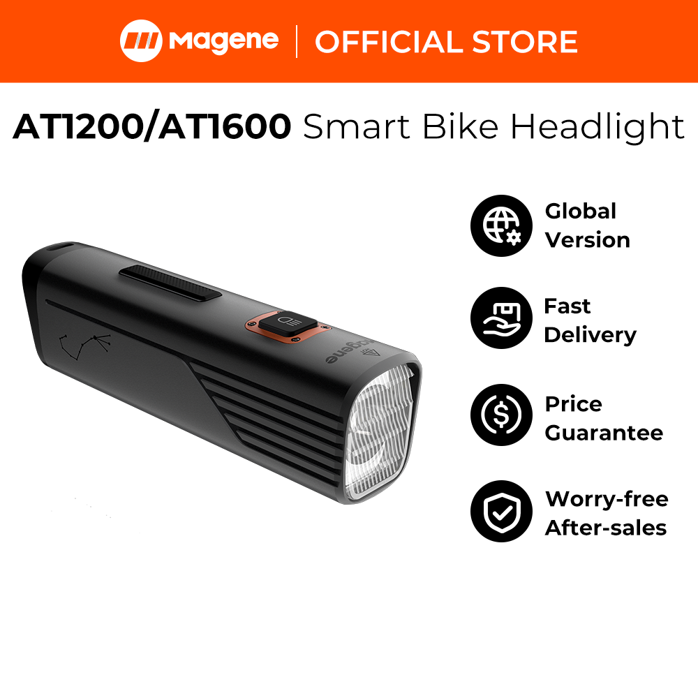 Magene AT1200/AT1600 Smart Bike Headlight Intensity Stable Light Customized Light Modes ราคา 3,124 บาท*ส่งฟรี