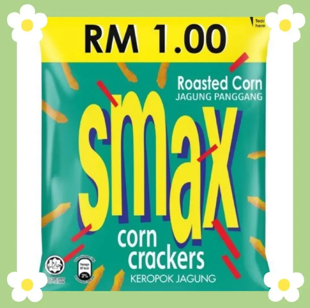 Beng kee🔥50g Big Pack Smax Corn Crackers [Roasted Corn 🔥