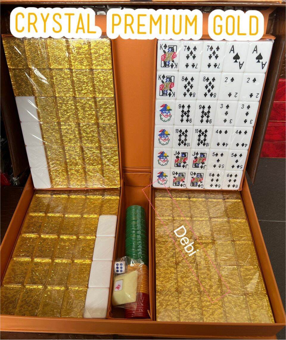 KL Ready Stock 水晶麻将 A1 BIG SIZE CRYSTAL Rummy Lami Mahjong GIN RUMMY 四人RUMMY MAHJONG A1 MAHJONG