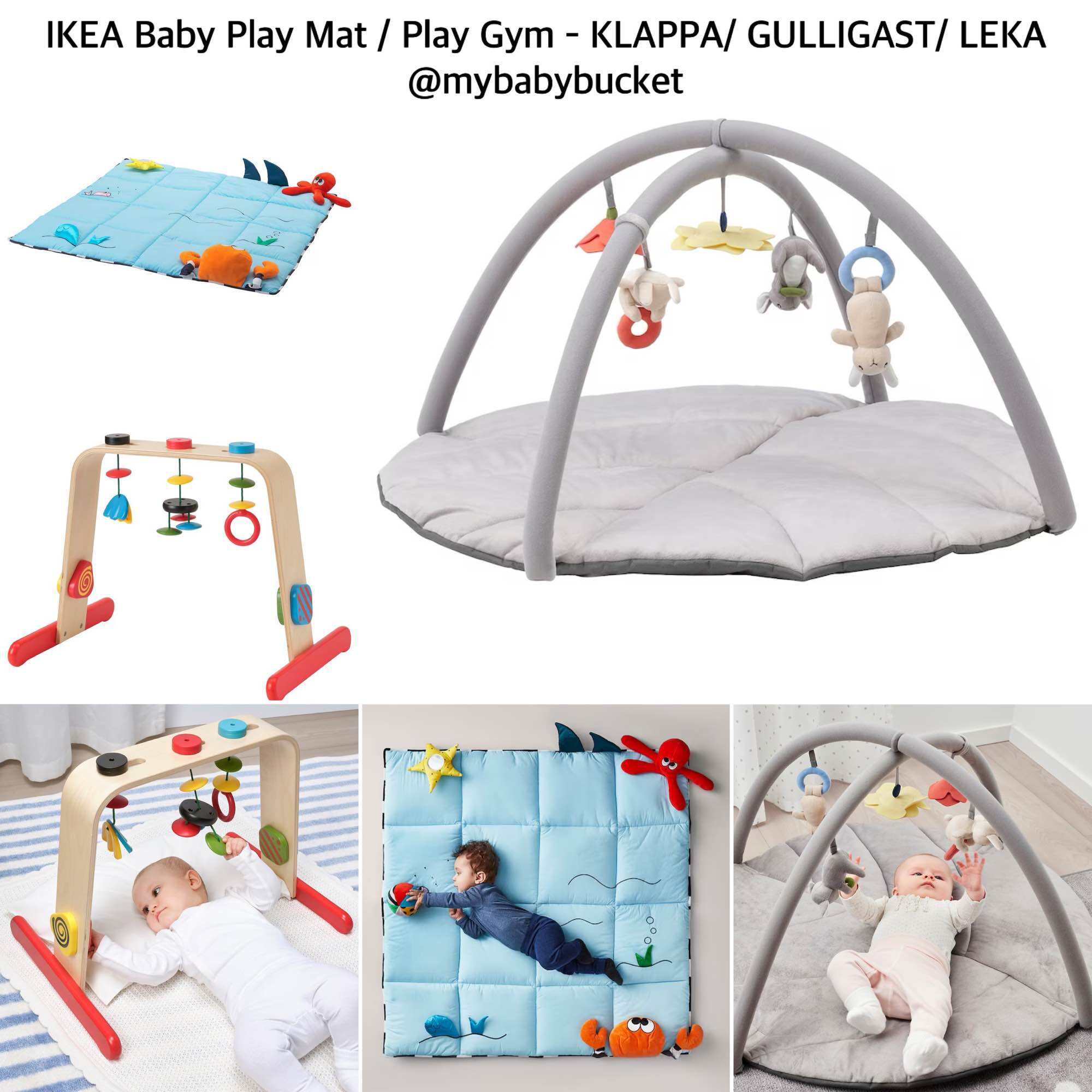 IKEA.my KLAPPA GULLIGAST LEKA Baby Play Mat Play Gym Lazada