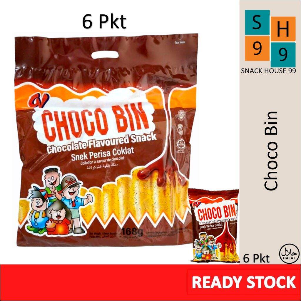 【6pkt / 10pkt】BinBin Keropok Jagung / Choco Bin Chocolate【SNACKHOUSE 99