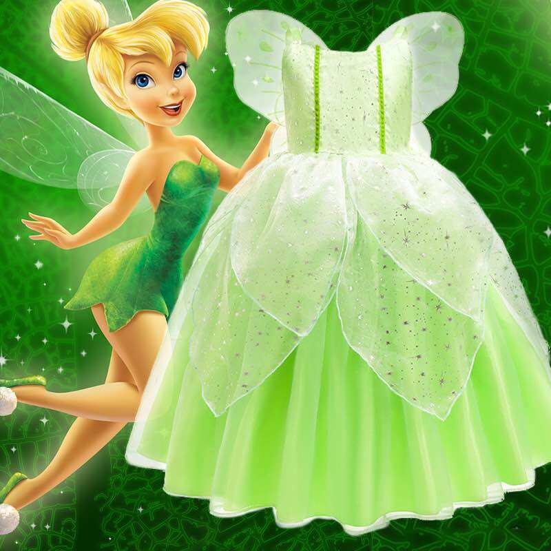 sachin and babi light blue dress Disney Fairies Tinkerbell Costume Dress size main image 0