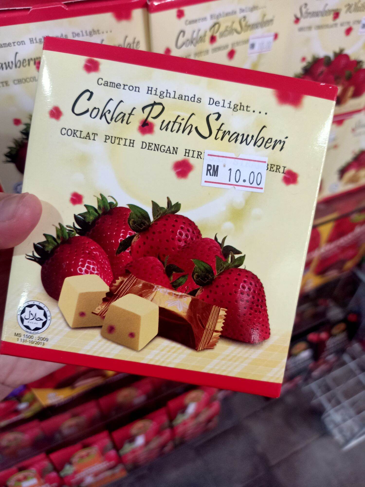 Coklat Putih Strawberry Cameron Highlands | Lazada