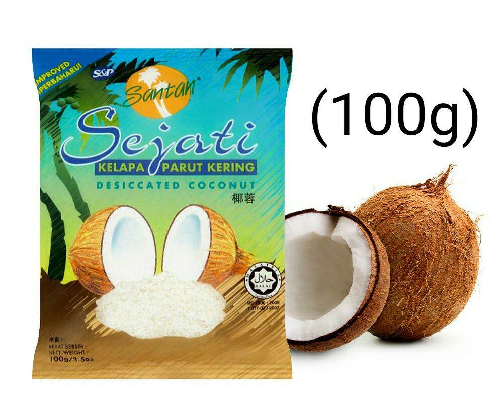 Santan Sejati Desiccated Coconut Kelapa Parut Kering 100g Lazada