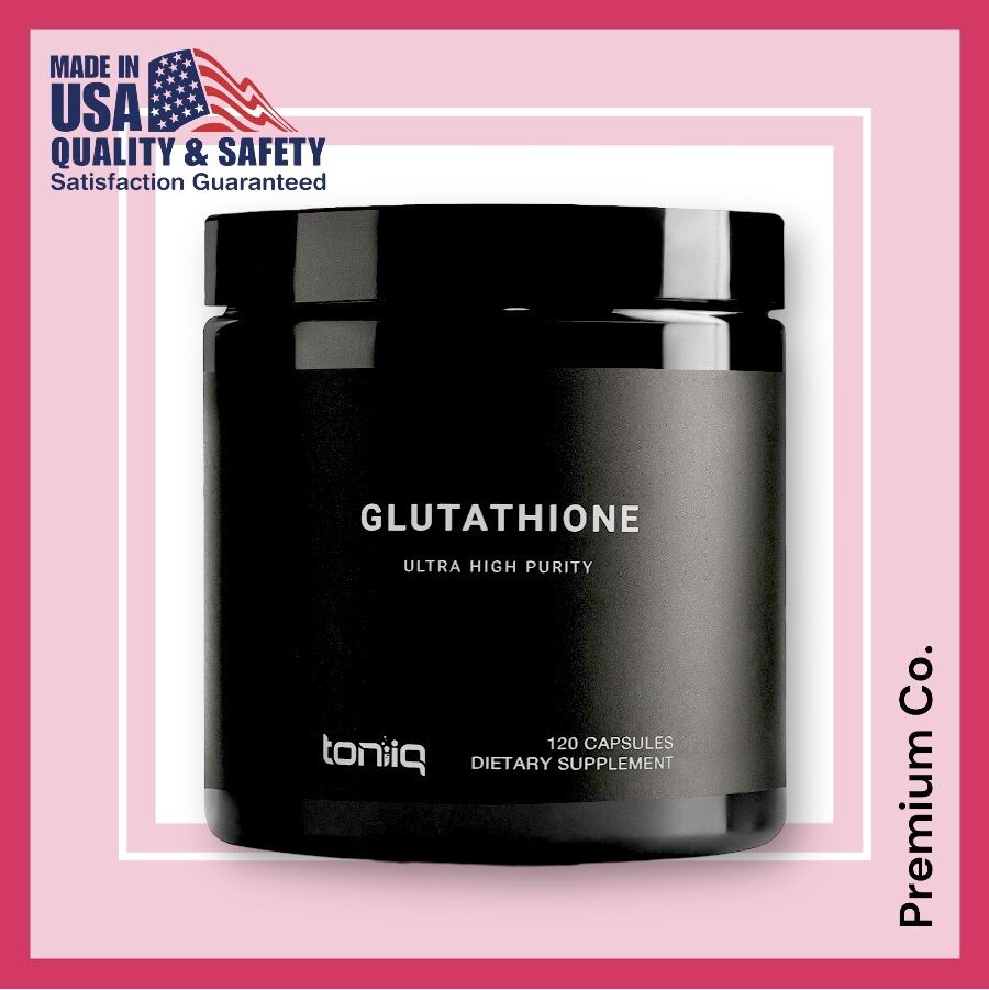 Toniiq Ultra High Strength Glutathione - 1000mg Concentrated Formula - 98%+  Highly Purified and Highly Bioavailable by Toniiq