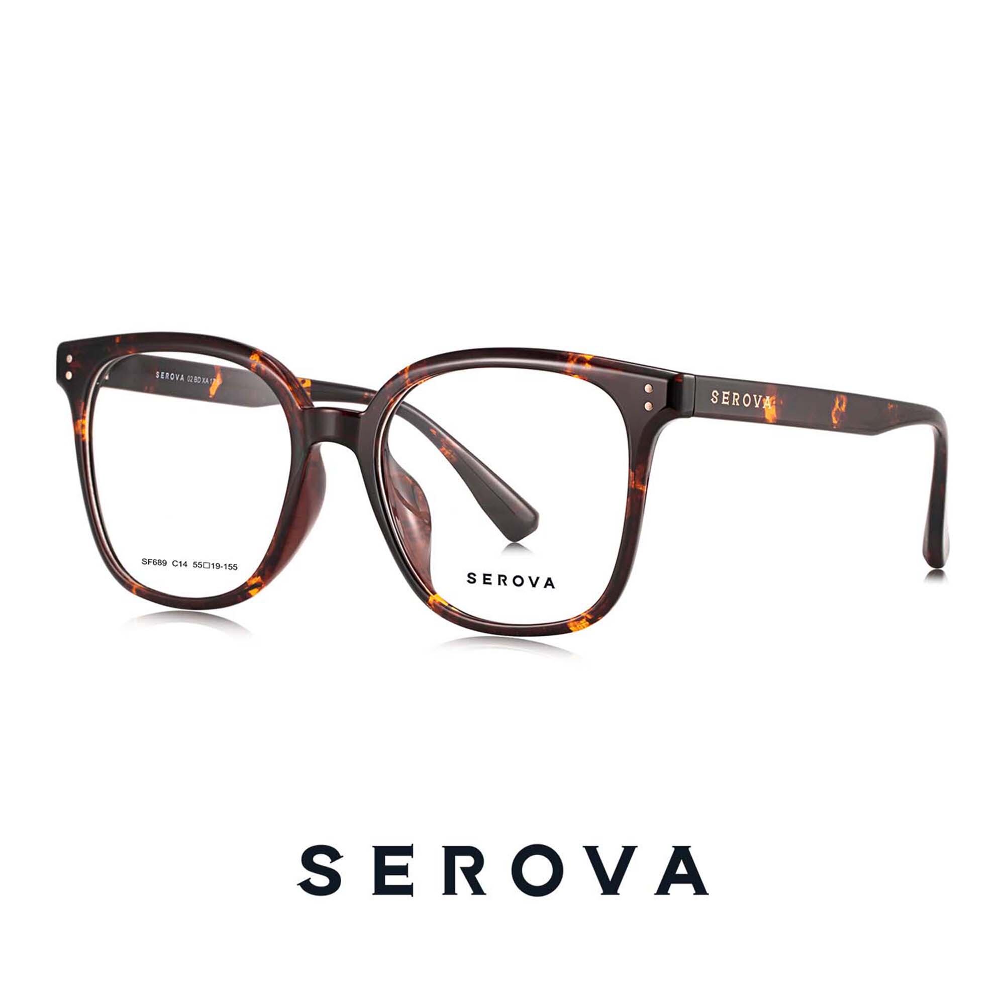 Serova Myopia Glasses, Zeiss Lenses U2/U6, Blue Light Filter Glasses (Can Be Used by Both Men and Women Eyeglasses)-SF689 ราคา 4,099 บาท*ส่งฟรี