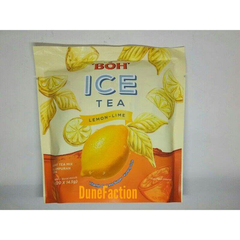 BOH Ice Tea (20's X 14.5gm) Peach / Lemon Lime / Orchard Splash Lazada